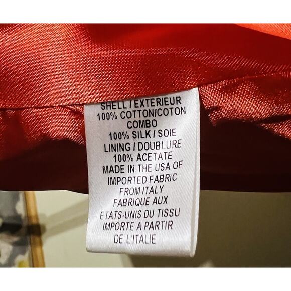 Milly of New York Women's Size 6 Orange Jacket Blazer - Picture 9 of 10